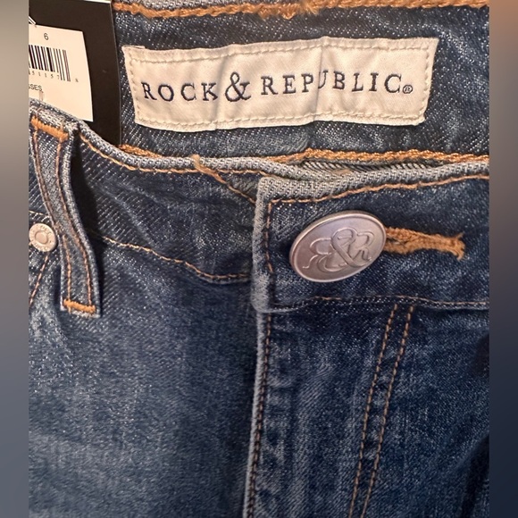 NWT Women's Shea High Rise Straight Ankle Jean Color Blue Size 6 - Picture 6 of 12